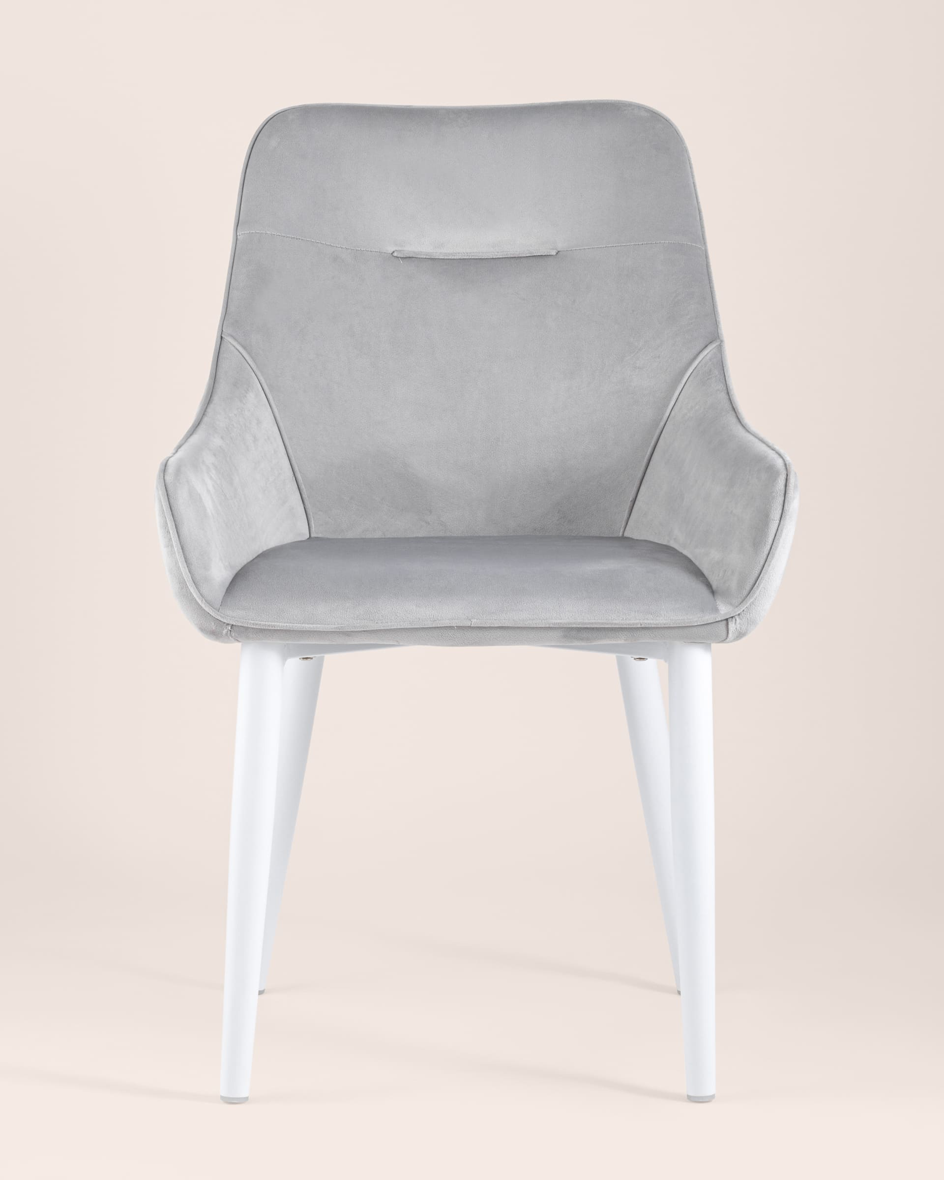 stul-diana-velyur-seryj-nozhki-belye_Gray
