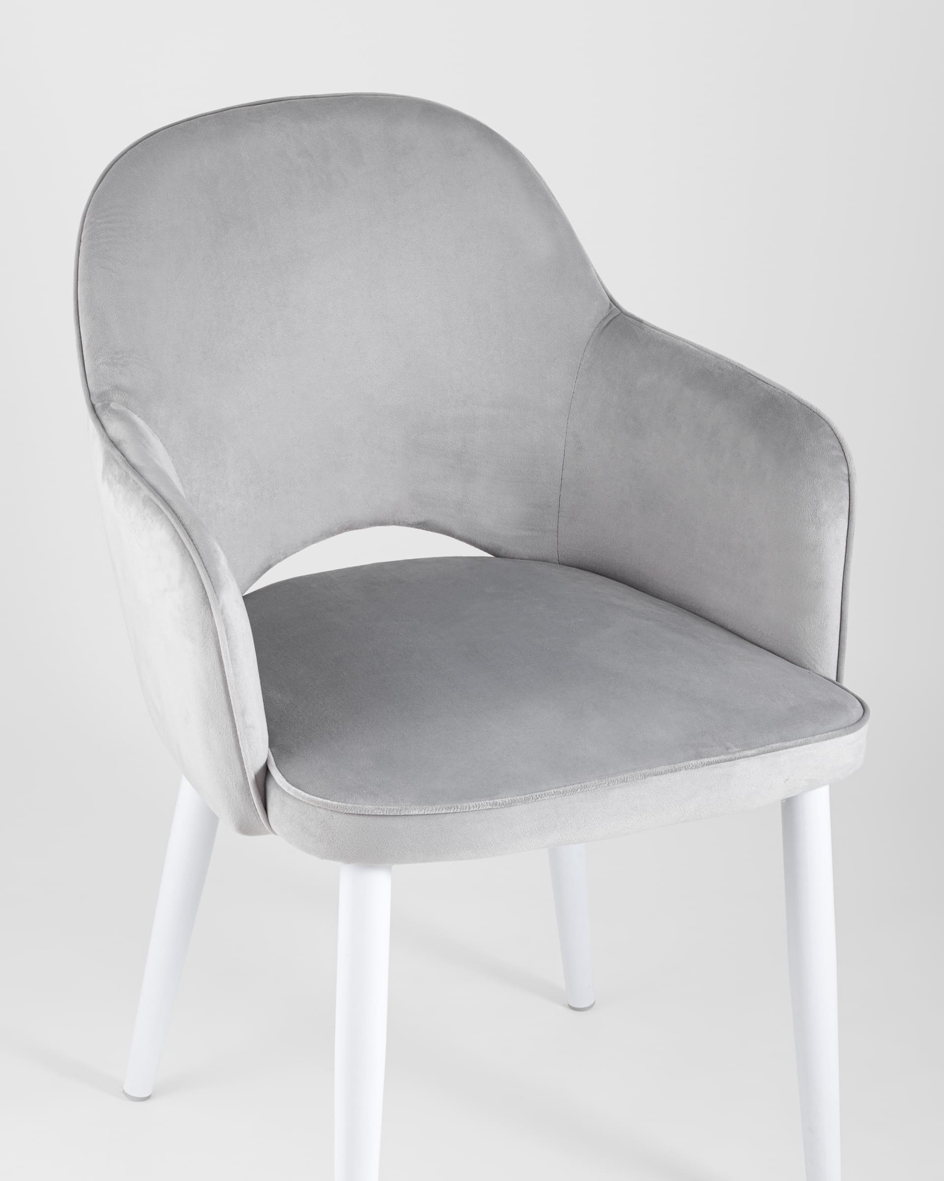 stul-venera-velyur-seryj-nozhki-belye_Gray